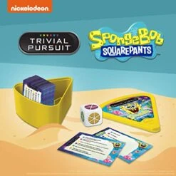 USAopoly Trivial Pursuit SpongeBob SquarePants Quickplay Edition | Trivia Game Questions From Nickelodeon's SpongeBob SquarePants | 600 Questions & Die In Travel Container | Officially Licensed SpongeBob Game 13 USAopoly Trivial Pursuit SpongeBob SquarePants Quickplay Edition | Trivia Game Questions From Nickelodeon's SpongeBob SquarePants | 600 Questions & Die In Travel Container | Officially Licensed SpongeBob Game -Folkmanis Toys Shop 51LdHPyjqOL