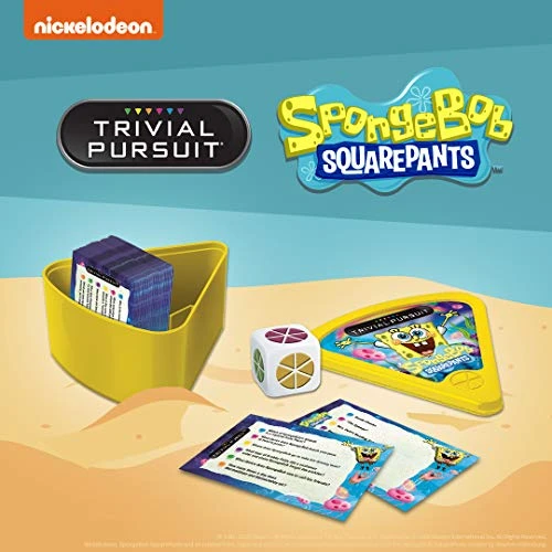 USAopoly Trivial Pursuit SpongeBob SquarePants Quickplay Edition | Trivia Game Questions From Nickelodeon's SpongeBob SquarePants | 600 Questions & Die In Travel Container | Officially Licensed SpongeBob Game 8 USAopoly Trivial Pursuit SpongeBob SquarePants Quickplay Edition | Trivia Game Questions From Nickelodeon's SpongeBob SquarePants | 600 Questions & Die In Travel Container | Officially Licensed SpongeBob Game - Image 6