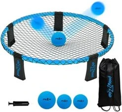 PlayZap Roundnet Ball Beach Ball Game Set Outdoor Indoor Team Sports Ball Game Backyard Lawn Kids Teenager Adult Gift For Friends Family Orange -Folkmanis Toys Shop 51LgO4W1pIL. AC