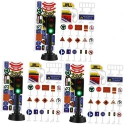 Ibasenice 224 Pcs Equipment Toy Bricks Toys Boys Signs Sand Outdoor Christmas Play Mini Building Toytraffic Supplies Sign Tape Children Cones Warning Favors Signal Boy With LED Pretend -Folkmanis Toys Shop 51LguJ0Ax4L. AC