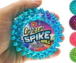 JA-RU Spiky Light Up-Rubber Ball (8 Balls Assorted) Squishy Spike Textured Bouncy Ball With Flashing Led Light. Stress Ball For Kids & Adult. Fidget Therapy Autism Sensory Toys. Dog Chew Toys. 695-8A -Folkmanis Toys Shop 51Li 6MU9FL. AC