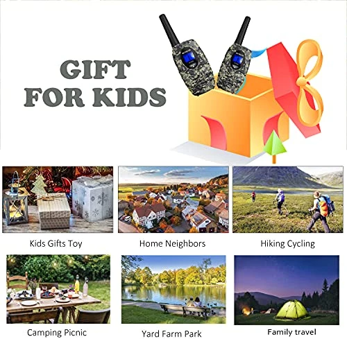 Retevis RT628 Walkie Talkies For Kids, Camo Walkie Talkies Toys For 5-13 Boys Girls, VOX 22 Channels Long Range, 2 Way Radios For Outdoor Holiday Trips Camping Adventure(4 Pack,Camouflage) 5 Retevis RT628 Walkie Talkies For Kids, Camo Walkie Talkies Toys For 5-13 Boys Girls, VOX 22 Channels Long Range, 2 Way Radios For Outdoor Holiday Trips Camping Adventure(4 Pack,Camouflage) - Image 3