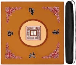 ALANGDUO Mahjong Mat Anti Slip Noise Reduction Table Cover For Mahjong Paigow Poker 31.5 X 31.5 Inches (Green) -Folkmanis Toys Shop 51LkNk6AxQL. AC