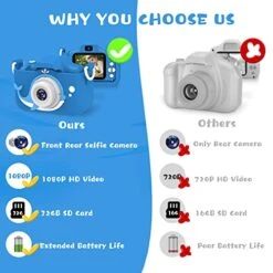 KeBuLe Kids Camera For Girls And Boys,Children Camera Digital Video, Kids Camera 2.0 Inches Screen 20.0MP Video, 32GB SD Card Include, Kid Toys Gift For Birthday, Chrismats Gift For 3-12 Years Old 16 KeBuLe Kids Camera For Girls And Boys,Children Camera Digital Video, Kids Camera 2.0 Inches Screen 20.0MP Video, 32GB SD Card Include, Kid Toys Gift For Birthday, Chrismats Gift For 3-12 Years Old -Folkmanis Toys Shop 51LpSs2KaYL