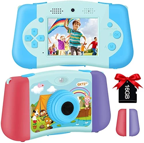 GKTZ GKTZ Kids Camera For Boys, Kids Music Player Toddler Digital Camera With Flashlight Children Selfie Camera For 3 4 5 6 7 8 Year Old Boy With 16GB SD Card-Blue … 3 GKTZ GKTZ Kids Camera For Boys, Kids Music Player Toddler Digital Camera With Flashlight Children Selfie Camera For 3 4 5 6 7 8 Year Old Boy With 16GB SD Card-Blue …