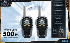 Ekids Black Panther Wakanda Forever Toy Walkie Talkies For Kids, Static Free Indoor And Outdoor Toys For Boys Aged 3 And Up -Folkmanis Toys Shop 51LtZgClPyL