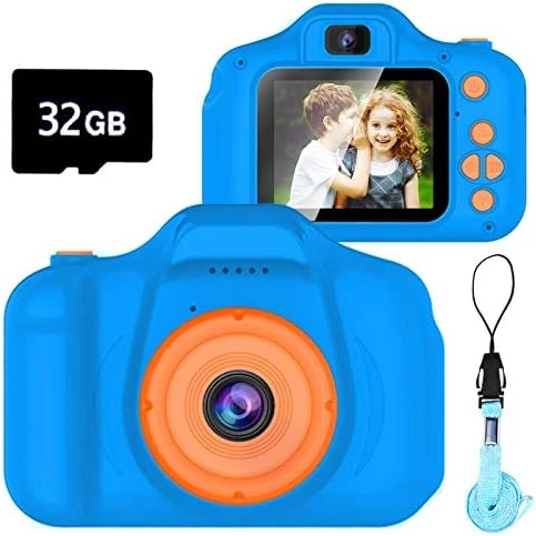 Dylanto Upgrade Kids Selfie Camera, Christmas Birthday Gifts For Boys Age 3-9, HD Digital Video Cameras For Toddler, Portable Toy For 3 4 5 6 7 8 Year Old Boy With 32GB SD Card-Navy Blue 9 Dylanto Upgrade Kids Selfie Camera, Christmas Birthday Gifts For Boys Age 3-9, HD Digital Video Cameras For Toddler, Portable Toy For 3 4 5 6 7 8 Year Old Boy With 32GB SD Card-Navy Blue - Image 7