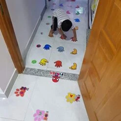 HK Studio Education Floor Decal For Classroom Decor - Hand & Foot Hopscotch Decal For Boosting Gross Motor Skills - Sensory Path - Montessori Gym - Indoor School Games -Folkmanis Toys Shop 51M2pvFaEjL