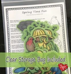 Spring Time Fun Felt Set By Playtime Felts | 16 PRECUT & READY TO PLAY Felt Figures For Flannel Board Teaching For Toddlers, Preschoolers And Kindergarten - ADORABLE Felt Characters 13 Spring Time Fun Felt Set By Playtime Felts | 16 PRECUT & READY TO PLAY Felt Figures For Flannel Board Teaching For Toddlers, Preschoolers And Kindergarten - ADORABLE Felt Characters -Folkmanis Toys Shop 51M646RMApL