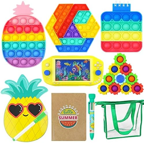 QTOP Fidget Toys Set,10 Pack Fidget Toys, Sensory Toys, Erasable Board Toys, Water Games And Puzzles, Activities Toy For Boys And Girls 4 5 6 7 8 Years - Learning Gift For Trip (Rainbow) 10 QTOP Fidget Toys Set,10 Pack Fidget Toys, Sensory Toys, Erasable Board Toys, Water Games And Puzzles, Activities Toy For Boys And Girls 4 5 6 7 8 Years - Learning Gift For Trip (Rainbow) - Image 8