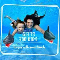 Hand Puppet Toys 2 Pack Realistic Animal Shark Hand Puppets Soft Rubber Silicone Hand Puppet Shark Head Gloves Puppet Role Play Toy For Swimming Pool Beach Bathing -Folkmanis Toys Shop 51MBBkMhqFL