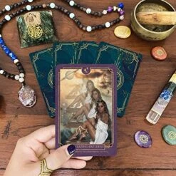Earth Moon Magick Elemental Empath Tarot Cards Set Oracle Deck – 52 Tarot Cards With Guidebook Oracle Cards Set Promotes Clarity, Spiritual Awakening – Recycled Paper Oracle Cards With Guide Book -Folkmanis Toys Shop 51MCItG07LL