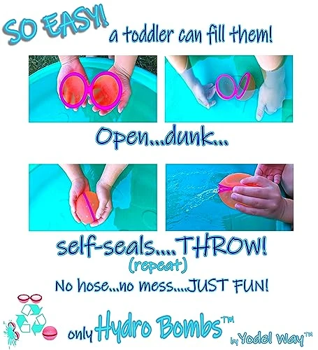 YODEL WAY 12 Pack Octopus Magnetic Reusable Water Balloon Pool & Beach Fun For All Ages, Refillable, Quick Fill Design Perfect For Outdoor Games Or Sprinkler & Splash Pad Play, Pool Toys For Kids 4 YODEL WAY 12 Pack Octopus Magnetic Reusable Water Balloon Pool & Beach Fun For All Ages, Refillable, Quick Fill Design Perfect For Outdoor Games Or Sprinkler & Splash Pad Play, Pool Toys For Kids - Image 2