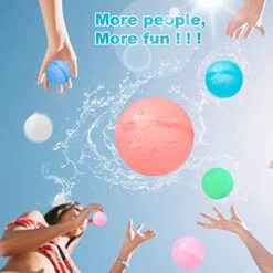 Vieboom Reusable Water Balloons For Kids Ages 4-8 (12 PCS) Silicone Refillable Water Balloon Quick Fill Outdoor Toys Party Happy Water Bombs For Kids Ages 8-12 Pool Toys Water Toys Summer Fun Games -Folkmanis Toys Shop 51MKeqkt7NL