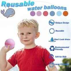 MIXMIO Reusable Water Balloons 24 Pack, Refillable Water Balloons Quick Fill, Silicone Water Balloons For Kids Adults, Summer Water Toys Outdoor Water War Games, Summer Fun Party Supplies 10 MIXMIO Reusable Water Balloons 24 Pack, Refillable Water Balloons Quick Fill, Silicone Water Balloons For Kids Adults, Summer Water Toys Outdoor Water War Games, Summer Fun Party Supplies -Folkmanis Toys Shop 51MNPGZGcNL