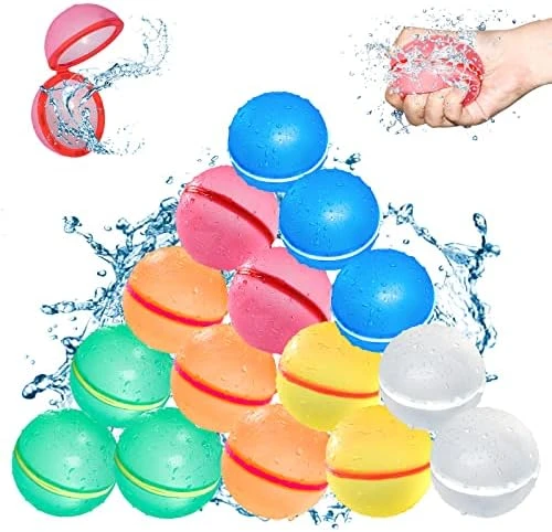 SOPPYCID Water-Balloons, Summer-Pool-Beach-Toys, Quick Fill Magnetic-Splash-Balls Silicone Latex-Free With Mesh Bag, Self-Sealing Water Bomb Games For Kids 3-12 Years Adult Outdoor Fun(12PCS) 12 SOPPYCID Water-Balloons, Summer-Pool-Beach-Toys, Quick Fill Magnetic-Splash-Balls Silicone Latex-Free With Mesh Bag, Self-Sealing Water Bomb Games For Kids 3-12 Years Adult Outdoor Fun(12PCS) - Image 10