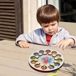 Wooden Magnetic Maze Puzzles, Preschool Learning Activities Educational Toys Fine Motor Skills Toys Travel Toys For Kids Ages 3-8, Magnetic Pen Driving Beads Interactive Maze Game Early Educational -Folkmanis Toys Shop 51MZDui2KdL