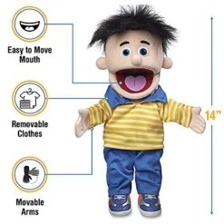 14" Bobby, Peach Boy, Hand Puppet 9 14" Bobby, Peach Boy, Hand Puppet -Folkmanis Toys Shop 51MatlgvglS