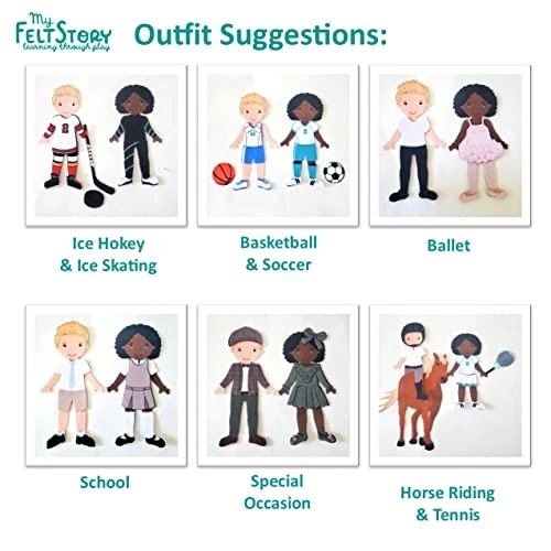 My Felt Story - Dress Me Up Sporty Dolls 5 My Felt Story - Dress Me Up Sporty Dolls - Image 3