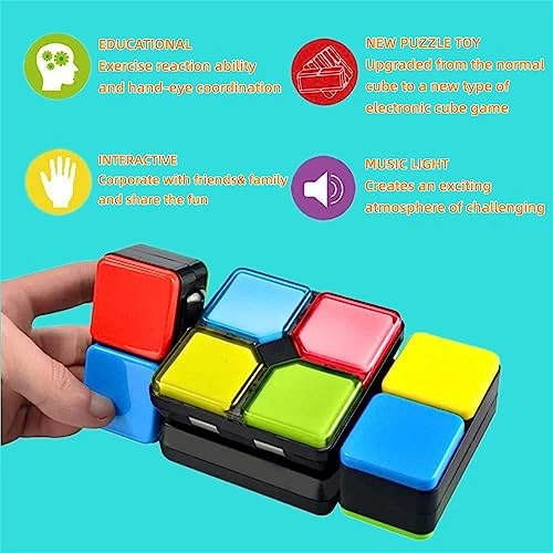 Flipslide Game, Electronic Handheld Game, Electronic Cube, Puzzle Logic Flip Slide Toys,Suitable For Children And Adults Family Fun Games, Gifts. 5 Flipslide Game, Electronic Handheld Game, Electronic Cube, Puzzle Logic Flip Slide Toys,Suitable For Children And Adults Family Fun Games, Gifts. - Image 3