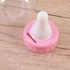 1Pc Baby Bottle Coin Bank Clear Piggy Bank Plastic Money Bank Coin Bank Money Jar Baby Shower Bottles Baby Piggy Bank Baby Shower Decoration For Girls And Boys, Pink 10.5x28cm -Folkmanis Toys Shop 51MkXsAZuLL