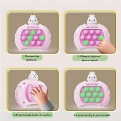 Pocket Game For Kids,Pocket Game Console For Kids,Cool Pocket Game Kids,Kids Breakout Speed Push Game Machine Decompression Toy,Focus Training Press Music For Kids Age 3+ (Astronaut, Rechargeable) -Folkmanis Toys Shop 51MrIsLSxcL