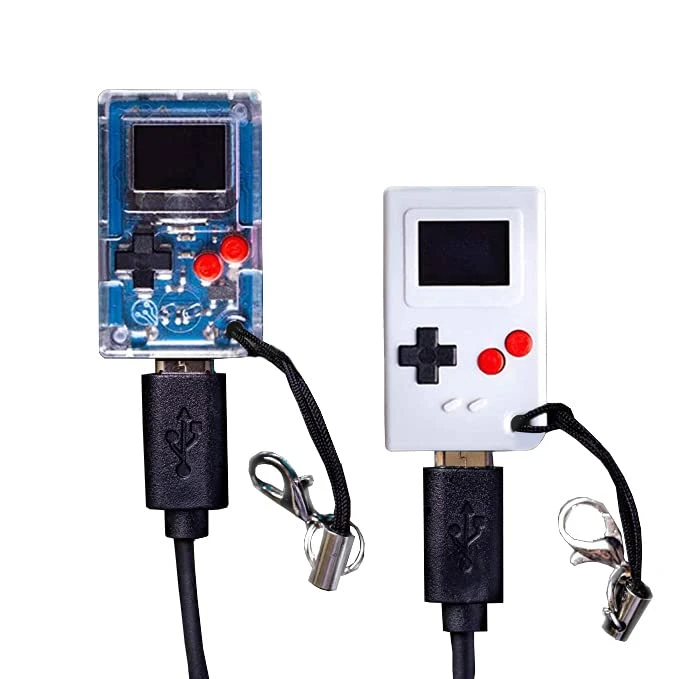 TinyCircuits Thumby (2 Pack Gray & Clear Plus Link Cable), Tiny Game Console, Playable Programmable Keychain: Electronic Miniature, STEM Learning Tool 3 TinyCircuits Thumby (2 Pack Gray & Clear Plus Link Cable), Tiny Game Console, Playable Programmable Keychain: Electronic Miniature, STEM Learning Tool