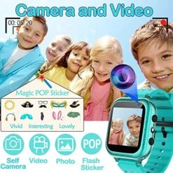 Kids Game Smart Watch For Kids With 26 Puzzle Games HD Touch Screen Camera Video Music Player Pedometer Alarm Clock Flashlight 12/24 Hr Kids Watches Gift For 4-12 Year Old Boys Girls Toys For Kids -Folkmanis Toys Shop 51MxdW5KWDL