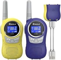 QNIGLO Walkie Talkies For Kids, 22 Channels And 2 Miles Long Range Camo Rechargeable Walkie Talkie, Wearable Radio Walky Talky Christmas Birthday Gift Toys For 3-12 Years Old Boys Girls -Folkmanis Toys Shop 51N0v5gkZoL. AC
