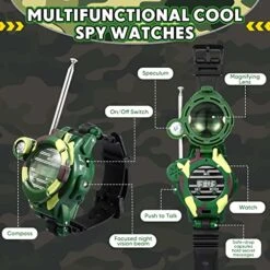 Konohan Kids Walkie Talkies Watch With Night Mission Goggles Set Include 7 In 1 Army Toys Adjustable Cool Glasses Walky Talky Watches Flashlight Outdoor Interphone Toy Game Gifts For Boy And Girl -Folkmanis Toys Shop 51N4DCg9IwL