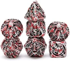 Hollow Metal DND Game Dice Dragon Design Ancient Iron 7Pcs Set For Dungeons And Dragons RPG MTG Table Games D&D Pathfinder Shadowrun And Math Teaching (with Metal Case) 21 Hollow Metal DND Game Dice Dragon Design Ancient Iron 7Pcs Set For Dungeons And Dragons RPG MTG Table Games D&D Pathfinder Shadowrun And Math Teaching (with Metal Case) -Folkmanis Toys Shop 51N83UqpBL. AC