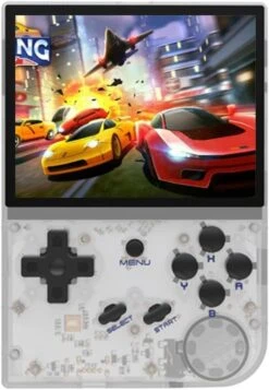 RG35XX Handheld Game Console, 3.5 Inch IPS Screen Linux System Retro Video Games Console, Built-in 64G TF Card 5474 Classic Games Support HDMI TV Output (Purple Transparent, 64G) -Folkmanis Toys Shop 51NALTISaQL. AC