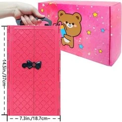 BJDBUS 106 Pcs Doll Wardrobe With Clothes And Accessories Set For 11.5 Inch Girl Doll, Storage Closet Wedding Gown Fashion Dresses Skirts Tops Pants Outfits Bikini Swimsuits Hangers Shoes Other Stuff 11 BJDBUS 106 Pcs Doll Wardrobe With Clothes And Accessories Set For 11.5 Inch Girl Doll, Storage Closet Wedding Gown Fashion Dresses Skirts Tops Pants Outfits Bikini Swimsuits Hangers Shoes Other Stuff -Folkmanis Toys Shop 51NCTZ8zjbL