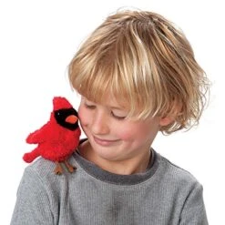 Folkmanis Mini Cardinal Finger Puppet, Red, 1 EA 9 Folkmanis Mini Cardinal Finger Puppet, Red, 1 EA -Folkmanis Toys Shop 51NE3YLUkGL