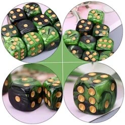 Polyhedral Dice 25pcs 6 Acrylic Dice Role Playing Dice Bulk Dice D20 Dice Green Dice For Women Dice Table Dice Black D6 Desktop Game Props Bulk Dice Table Game Party Dice 13 Polyhedral Dice 25pcs 6 Acrylic Dice Role Playing Dice Bulk Dice D20 Dice Green Dice For Women Dice Table Dice Black D6 Desktop Game Props Bulk Dice Table Game Party Dice -Folkmanis Toys Shop 51NH4C1fYzL