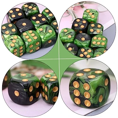 Polyhedral Dice 25pcs 6 Acrylic Dice Role Playing Dice Bulk Dice D20 Dice Green Dice For Women Dice Table Dice Black D6 Desktop Game Props Bulk Dice Table Game Party Dice 8 Polyhedral Dice 25pcs 6 Acrylic Dice Role Playing Dice Bulk Dice D20 Dice Green Dice For Women Dice Table Dice Black D6 Desktop Game Props Bulk Dice Table Game Party Dice - Image 6