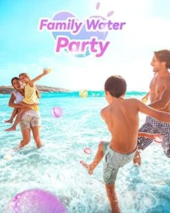 Reusable Water Bomb Balloons Silicone Self Sealing Splash Water Balls With Mesh Bag, Summer Fun Outdoor Toys For Kids, Water Games For Kids Backyard Swimming Pool Waterpark Glitter (12 Packs) -Folkmanis Toys Shop 51NMv2T7trL