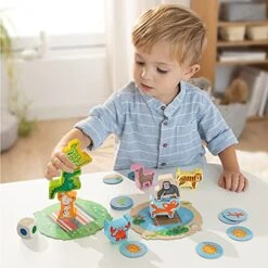 HABA My Very First Games - Animal Upon Animal Junior - Toddler Stacking Game -Folkmanis Toys Shop 51NUeBDBvLS
