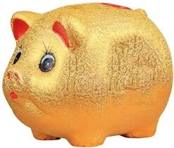 Piggy Bank Saving Coins Money Box Ceramic Pig Piggy Gold Money Boxes Bank Child Piggy Bank Large Capacity Lucky Jewelry Gift Savings Piggy Bank Piggy Banks Furniture Games
