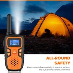 Walkie Talkies For Adults Long Range-Wishouse Rechargeable Portable 2 Way Radios,Hiking Accessories Camping Gear Toys For Kids With Lamp,SOS Siren,NOAA Weather Alert,VOX,Easy To Use,Walky Talky 4 Pack -Folkmanis Toys Shop 51NX6tyXV2L