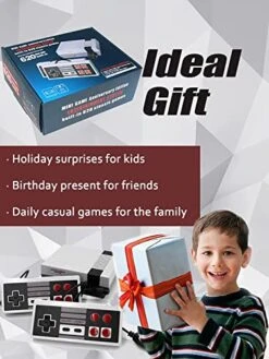 Classic Edition Mini Retro Game Console,AV Output Plug & Play Classic Mini Video Games, Built-in 620 Games With 2 Classic Controllers, Birthday Gifts Choice For Children/Adults -Folkmanis Toys Shop 51NY8ex4YzL