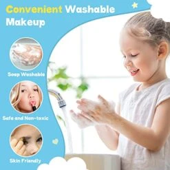 Kids Makeup Kit For Girls, Washable Princess Makeup Girl Toys Pretend Play Games Christmas Birthday Halloween Gift For Kids Age 5 6 7 8 9 10 11 12 -Folkmanis Toys Shop 51NYJREokQL
