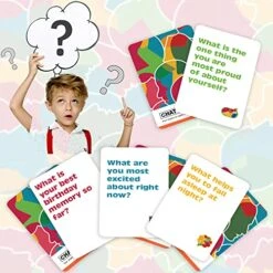 ChatterChance Kids: Conversation Card Game Gift For Family Fun Activities Or Car Travel Road Trip Games For Children - 80 Thought Provoking Question Deck Of Cards Learning Social Skills Therapy 16 ChatterChance Kids: Conversation Card Game Gift For Family Fun Activities Or Car Travel Road Trip Games For Children - 80 Thought Provoking Question Deck Of Cards Learning Social Skills Therapy -Folkmanis Toys Shop 51NcWWXHR9L