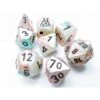 Sea Shell Lustrous Luminary Dice With Black Numbers 7+1 Dice Set 16mm (5/8in) Chessex 1 Sea Shell Lustrous Luminary Dice With Black Numbers 7+1 Dice Set 16mm (5/8in) Chessex -Folkmanis Toys Shop 51NcbAhAlJL