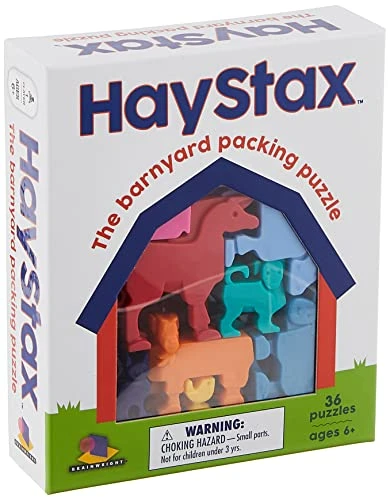 Brainwright Hay STAX - The Barnyard Packing Puzzle Multicolor, 5" 3 Brainwright Hay STAX - The Barnyard Packing Puzzle Multicolor, 5"