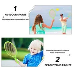 Alasum 2 Sets Sports Badminton Junior Plaything Kid Rackets Fun Ball Play Toddlers Toy Girls Outdoor Garden Beach Kids Plastic Racquet And Toddler Child For Children Boys Tennis Indoor -Folkmanis Toys Shop 51NiQCOFlWL