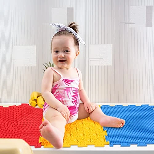 7 Pcs Sensory Mat Massage Game Mats Foot Massage Mat For Kids Autistic Children Orthopedic Massage Puzzle Floor Mats Sensory Room Items Indoor 4 7 Pcs Sensory Mat Massage Game Mats Foot Massage Mat For Kids Autistic Children Orthopedic Massage Puzzle Floor Mats Sensory Room Items Indoor - Image 2