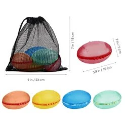 Reusable Water Balloons, Rugby Magnetic Quick Fill Self Sealing, Easier To Grip, Refillable Water Balls For Kids, Water Bomb Splash Balls For Pool Party Beach Toys Water Games(5 Pcs) 9 Reusable Water Balloons, Rugby Magnetic Quick Fill Self Sealing, Easier To Grip, Refillable Water Balls For Kids, Water Bomb Splash Balls For Pool Party Beach Toys Water Games(5 Pcs) -Folkmanis Toys Shop 51NsSTzRi7L