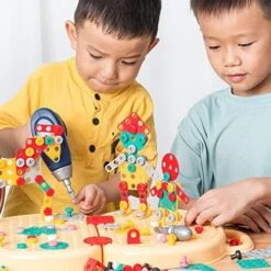 GENERIC 2023 Creative Toolbox, Thursday Creative Toolbox Toys Electric Drill Screwdriver Tools Electric Drill Construction Toys Preschool Educational Activities Toys For Children Over 3 Years Old (Yellow) 19 GENERIC 2023 Creative Toolbox, Thursday Creative Toolbox Toys Electric Drill Screwdriver Tools Electric Drill Construction Toys Preschool Educational Activities Toys For Children Over 3 Years Old (Yellow) -Folkmanis Toys Shop 51NwIcmOgtL. AC