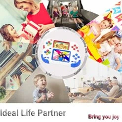 Beijue Handheld Games For Kids Adults 3.0'' Large Screen Preloaded 218 Classic Retro Video Games Seniors Rechargeable Electronic Game Player Birthday Xmas Present (Blue) -Folkmanis Toys Shop 51Nxn5I06ML